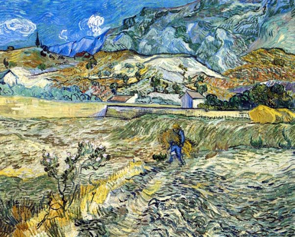 Enclosed Field with Peasant: 1889