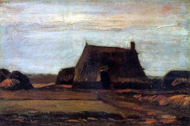 Farmhouse with Peat Stacks: 1883