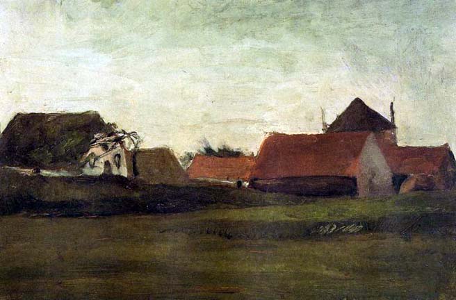 Farmhouses in Loosduinen near the Hague: 1883
