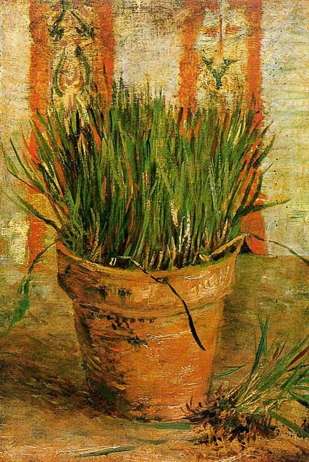 Flowerpot with Chives: 1887