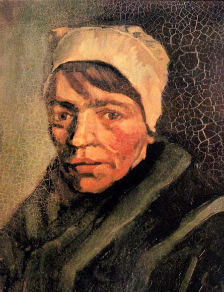 Head of a Peasant Woman with White Cap: 1885