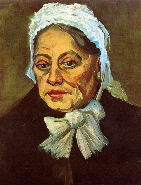 Head of an Old Woman in a White Cap: 1885