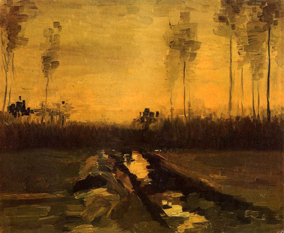 Landscape at Dusk: 1885