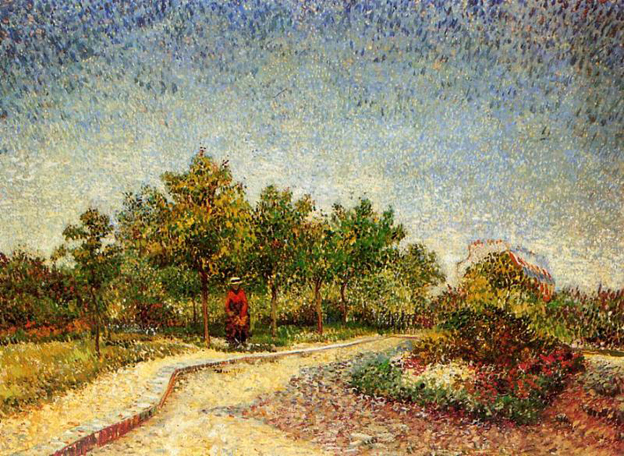 Lane in Voyer d'Argenson Park at Asnieres: 1887
