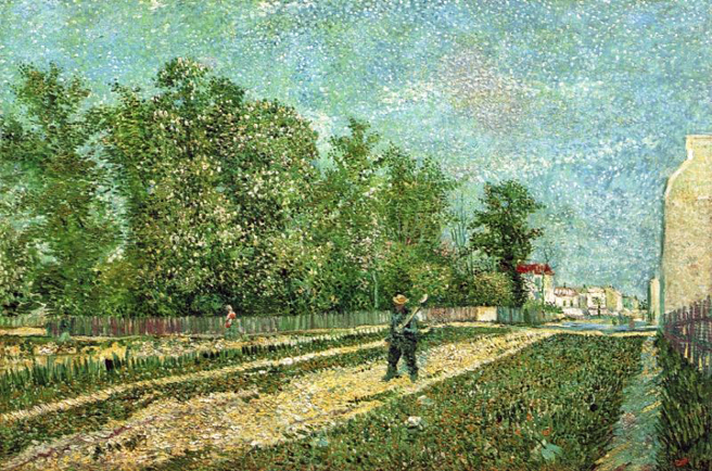 Man with Spade in a Suburb of Paris: 1887