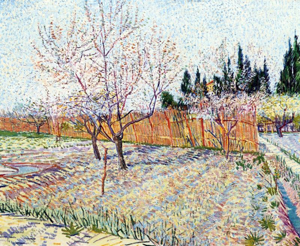 Orchard with Peach Trees in Blossom: 1888