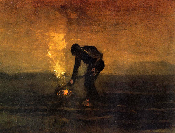 Peasant Burning Weeds: 1883