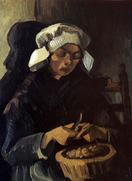 Peasant Woman Peeling Potatoes: 1885