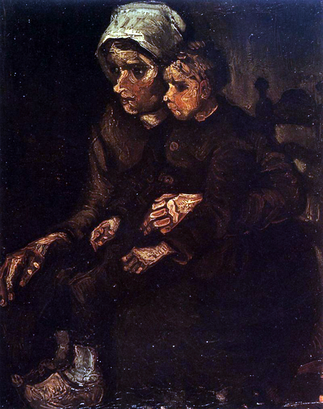 Peasant Woman with a Child in Her Lap: 1885