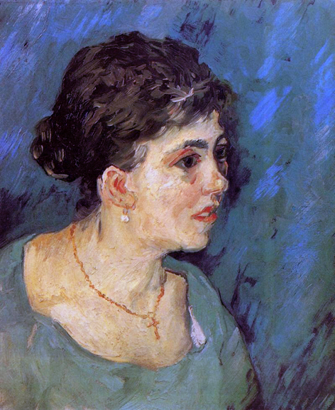 Portrait of a Woman in Blue: 1885