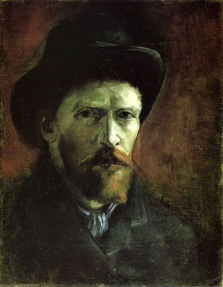 Self-Portrait in a Dark Felt Hat: 1886