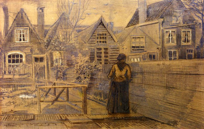 Sien's Mother's House Seen from the Backyard: 1882