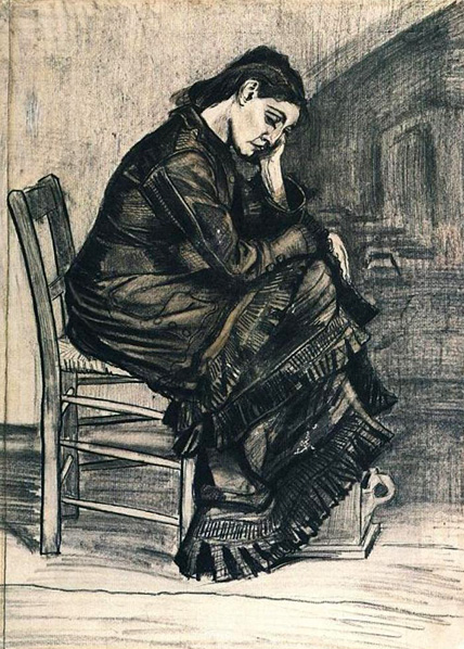 Woman Seated, Mourning