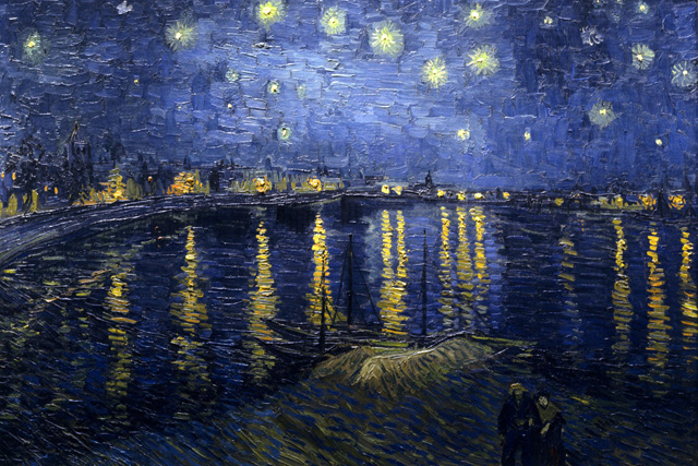 Starry Night Over the Rhone: 1888
