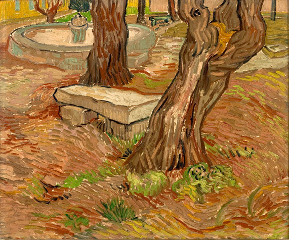 Stone Bench in the Garden of Saint-Paul Hospital: 1889