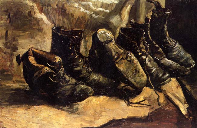 Three Pairs of Shoes: 1886