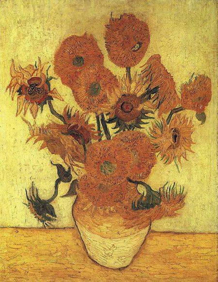 Vase with Fifteen Sunflowers - Japan