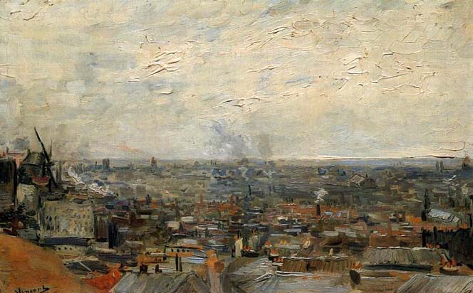View of Paris from Montmartre: 1886