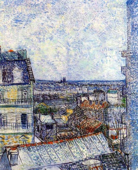 View of Paris from Vincent's Room in the Rue Lepic: 1887