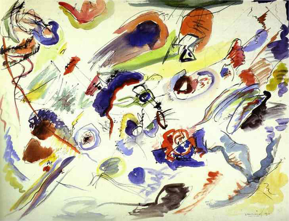 Untitled (First Abstract Watercolor): 1910