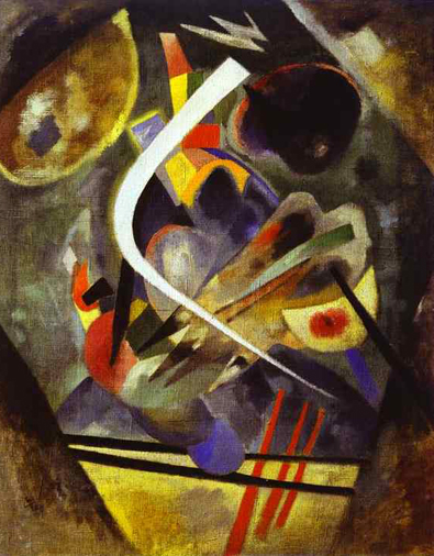 Space still life abstract by artist Wassily Kandinsky