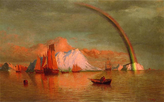 Arctic Sunset with Rainbow: 1877