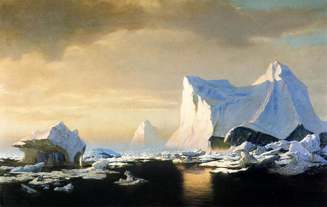 Icebergs in the Arctic: 1882