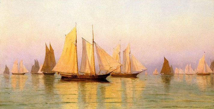 Sloops and Schooners at Evening Calm