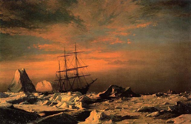 The 'Panther' among the Icebergs in Melville Bay