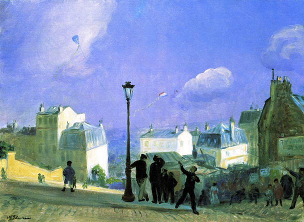 Flying Kites, Montmartre: 1906