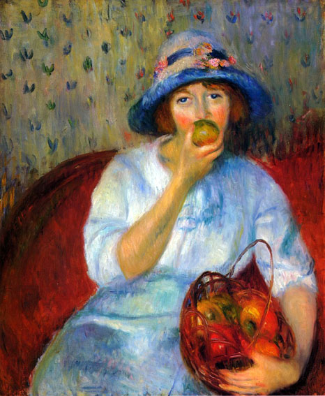 Girl with Green Apples: ca 1911