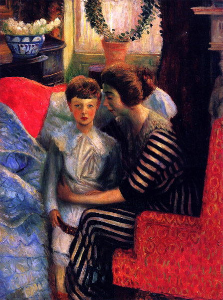 The Artist's Wife and Son: 1911
