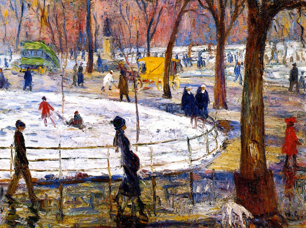 Winter, Washington Square Park: ca 1912