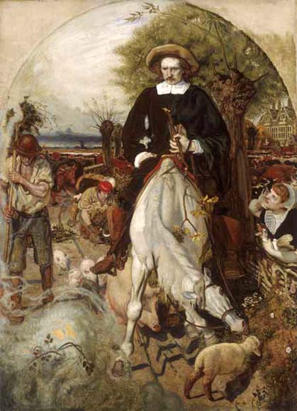Cromwell on his Farm by Ford Madox Brown