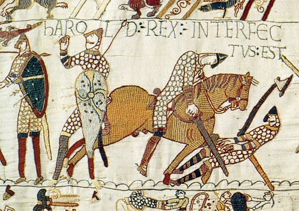 Death of Harold Godwinson at the Battle of Hastings